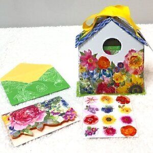 Creative Papers Birdhouse Blank Boxed Notecards and Stickers